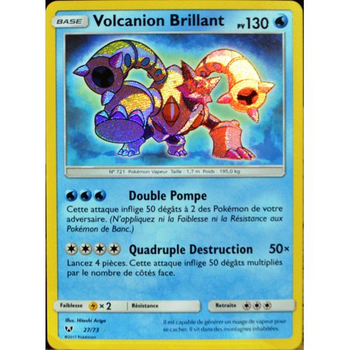 Carte Pokémon 27/73 Volcanion Brillant