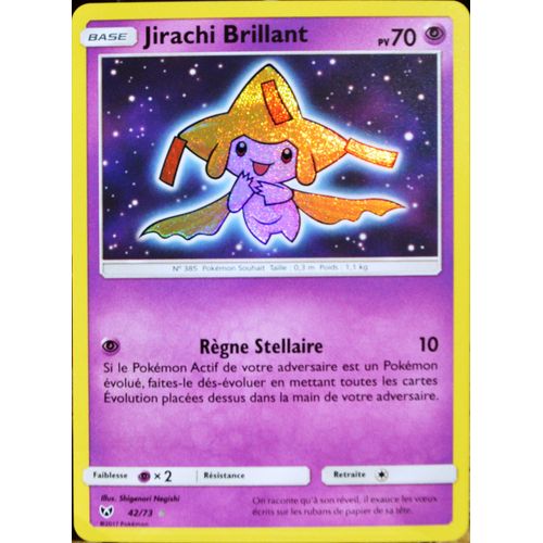 Carte Pokémon 42/73 Jirachi Brillant