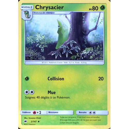 Carte Pokémon 2/147 Chrysacier 80 Pv