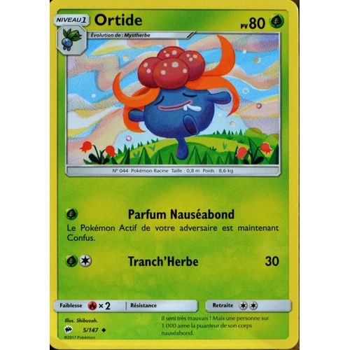 Carte Pokémon 5/147 Ortide 80 Pv