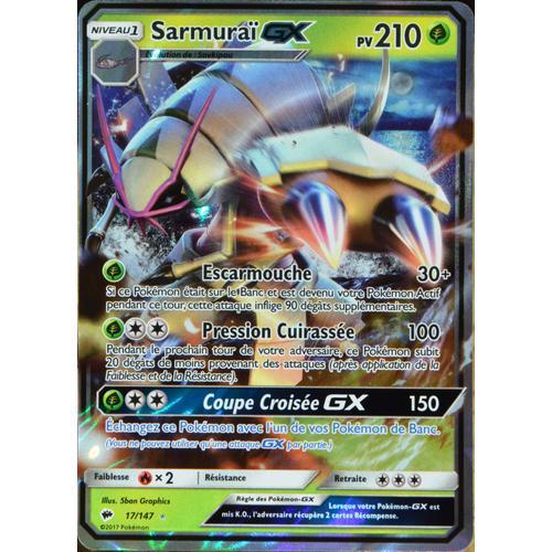 Carte Pokémon 17/147 Sarmuraï Gx 210 Pv