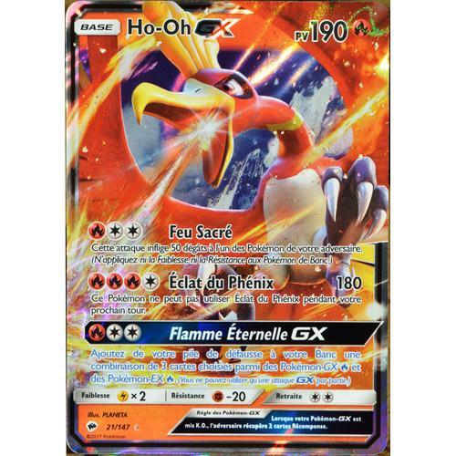 Carte Pokémon 21/147 Ho-Oh Gx 190 Pv