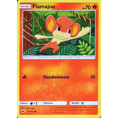Carte Pokémon 22/147 Flamajou 70 Pv