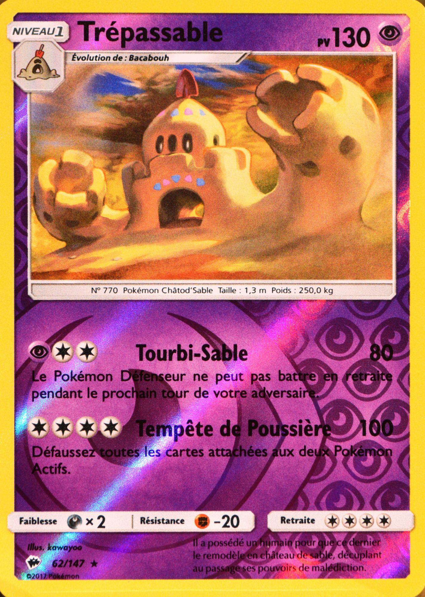 Carte Pokemon 62 147 Trepassable 130 Pv Holo Reverse Rakuten