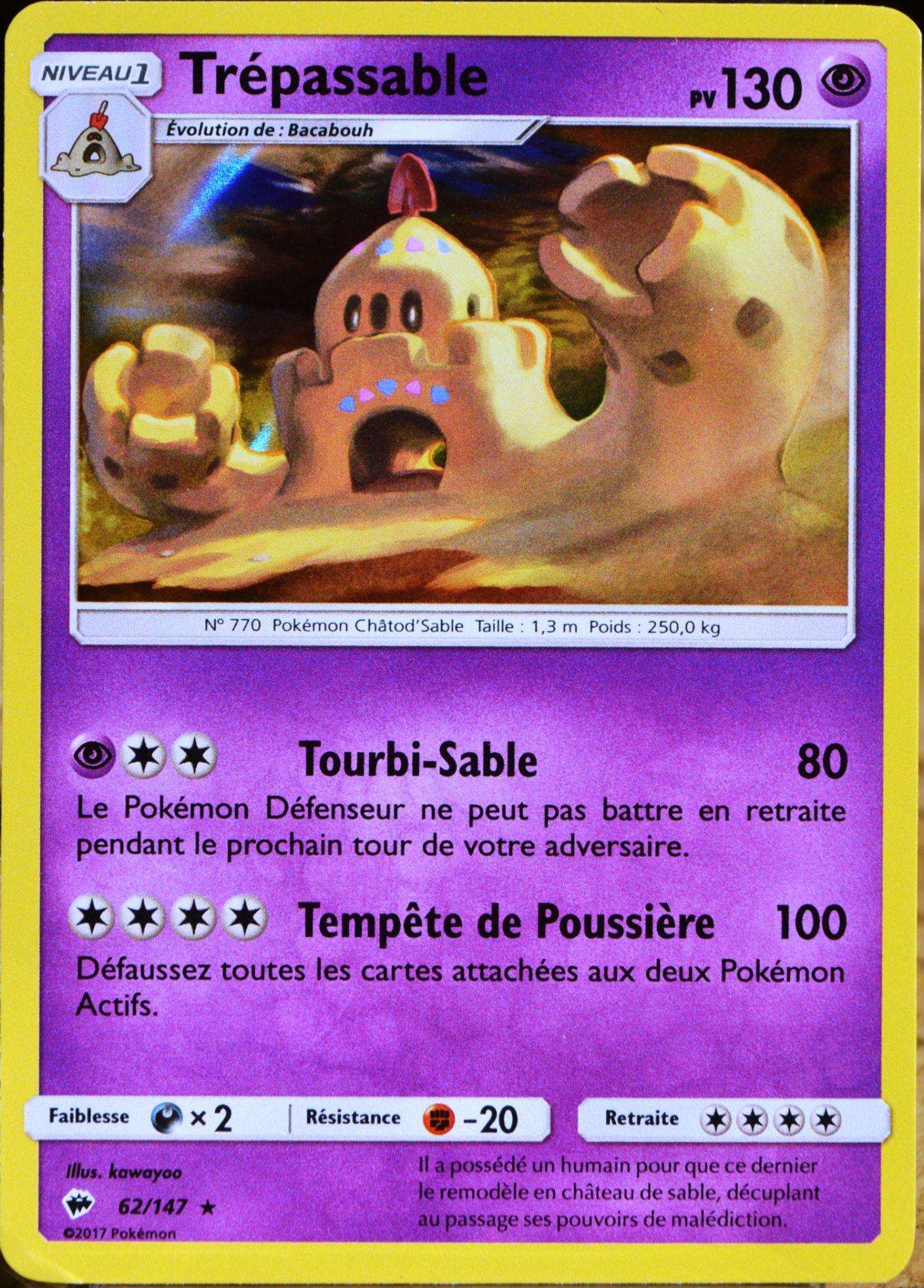 Carte Pokemon 62 147 Trepassable 130 Pv Holo Rakuten