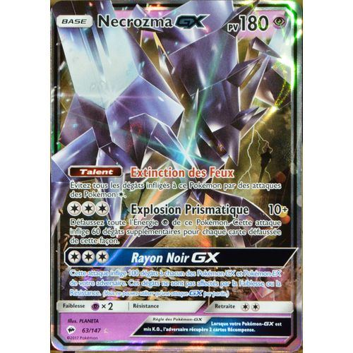 Carte Pokémon 63/147 Necrozma Gx - Reverse