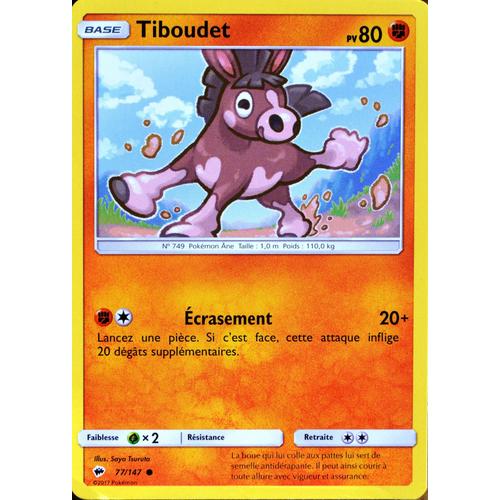 Carte Pokémon 77/147 Tiboudet 80 Pv