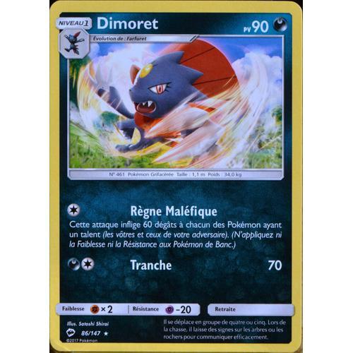 Carte Pokémon 86/147 Dimoret 90 Pv