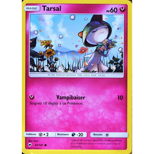 Carte Pokémon 91/147 Tarsal 60 Pv - Reverse