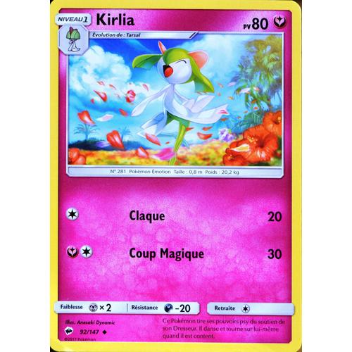 Carte Pokémon 92/147 Kirlia 80 Pv - Reverse