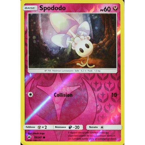 Carte Pokémon 97/147 Spododo 60 Pv - Reverse Sl3 - Soleil Et Lune - Ombres Ardentes Neuf Fr