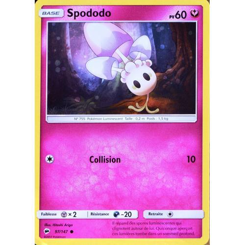 Carte Pokémon 97/147 Spododo 60 Pv Sl3 - Soleil Et Lune - Ombres Ardentes Neuf Fr