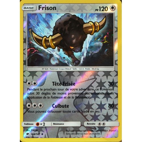 Carte Pokémon 108/147 Frison 120 Pv - Reverse