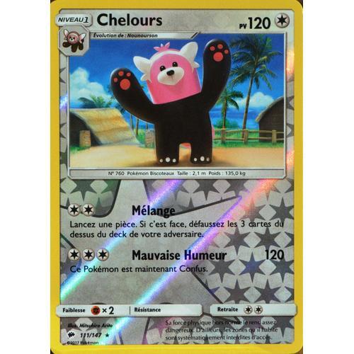 Carte Pokémon 111/147 Chelours 120 Pv - Reverse