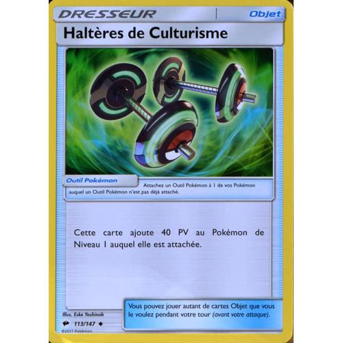 Carte Pokémon 113/147 Haltères De Culturisme Sl3 - Soleil Et Lune - Ombres Ardentes Neuf Fr