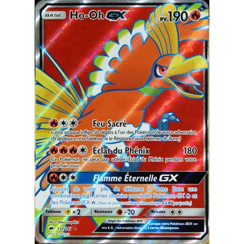 Carte Pokémon 131/147 Ho-Oh Gx 190 Pv - Full Art