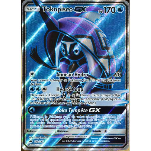 Carte Pokémon 133/147 Tokopisco Gx 170 Pv - Full Art