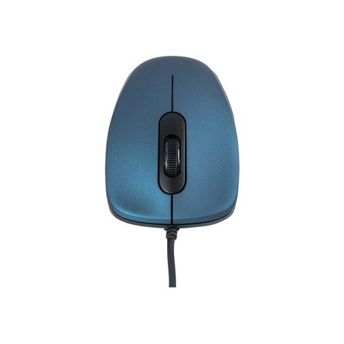 ModeCom MC-M10S - Souris - optique - 3 boutons - filaire - USB - bleu