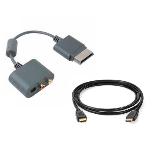 Câble Adaptateur Toslink Optique Pour Xbox 360 + Câble Optique 3 Mètres