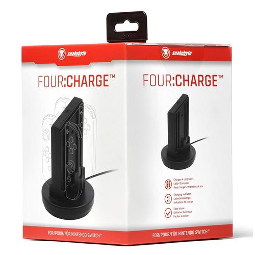 Chargeur Pour Nintendo Switch Joy-Cons Snakebyte Four: Charge