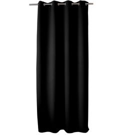 Rideau Uni Occultant Avec Oeillets - 140 X 240 Cm - Noir