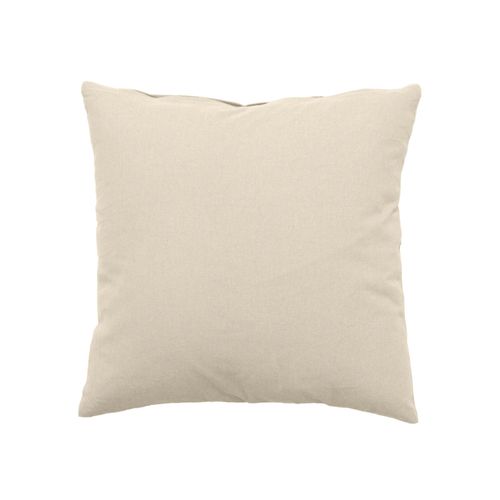 Coussin Uni Effet Bachette Déhoussable - 40 X 40 Cm - Ecru