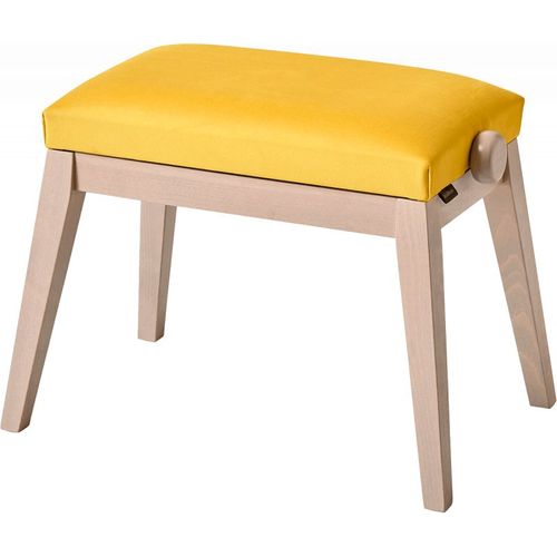 K&m 13947 - Banquette Piano Couleur Grise, Siège Velours Jaune