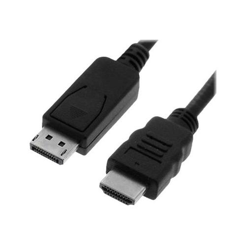 Nilox - Câble adaptateur - DisplayPort mâle pour HDMI mâle - 3 m - noir