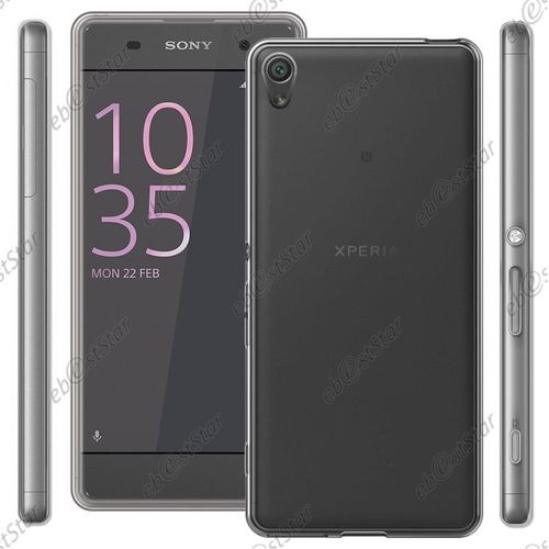 Ebeststar ® Film Protection Écran En Verre Trempé + Coque Silicone Gel Ultra Fine Housse Etui Souple Pour Sony Xperia Xa, Xa Dual, Couleur Transparent