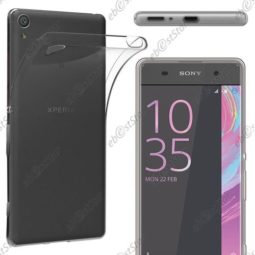 Ebeststar ® Housse Coque Protection Silicone Gel Ultra Fine 0,3mm Etui Souple + Vitre Anti Casse Film Écran Verre Trempé Pour Sony Xperia Xa, Xa Dual, Couleur Transparent
