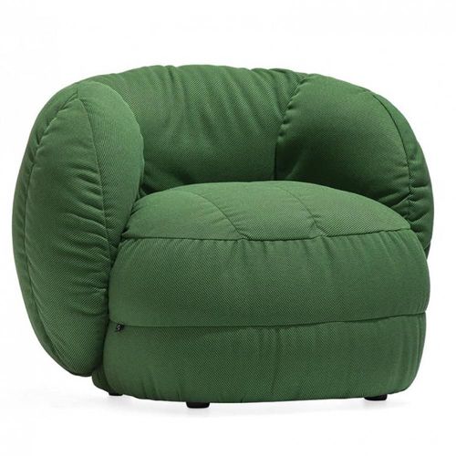 Fauteuil Éco-Durable Reef Structure Bois Assise Tapissé Vert