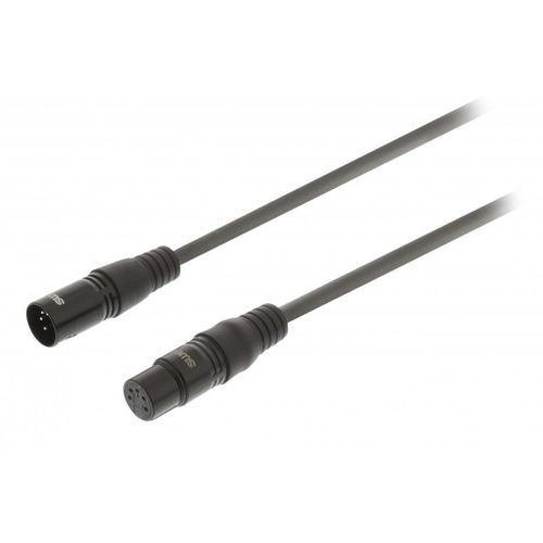 Sweex OnStage - Câble audio - XLR5 mâle droit pour XLR5 femelle droit - 15 m - gris foncé