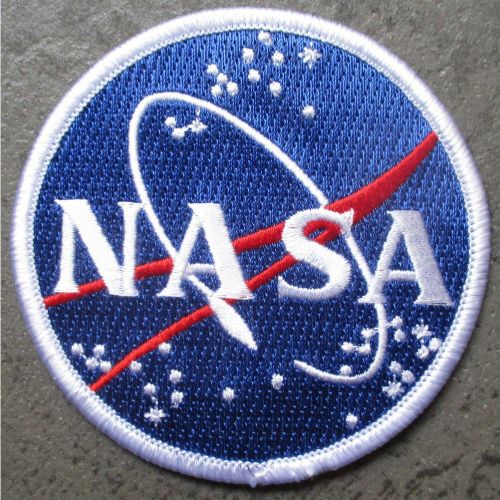 Patch Rond Nasa Espace 7.5 Cm Ecusson Thermocollant Usa Drapeau