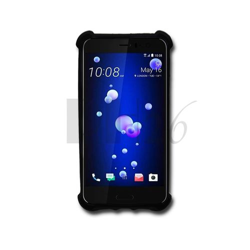 Sony Xperia M2 Dual Coque Arrière Façon Cuir Noir Contours En Silicone Gel Anti-Chocs By Ph26®