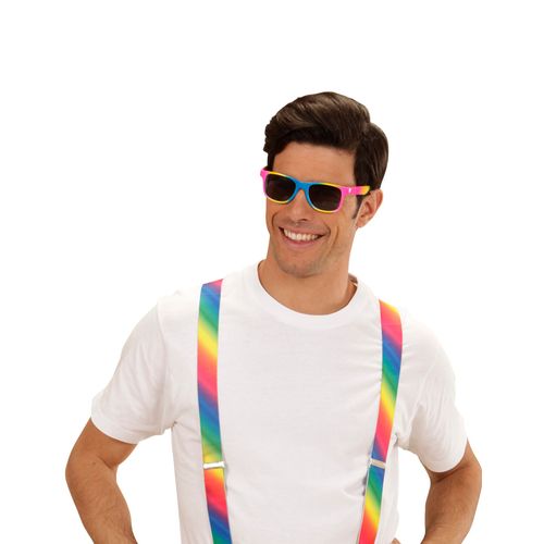 Lunettes Multicolores Aux Verres Noirs Adulte Taille Unique