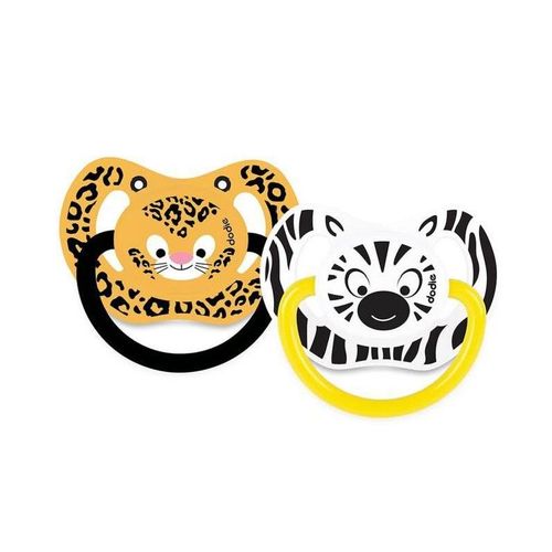 Dodie 2 Sucettes Physiologiques En Silicone Duo Physio Imprimées Jungle 6 M+