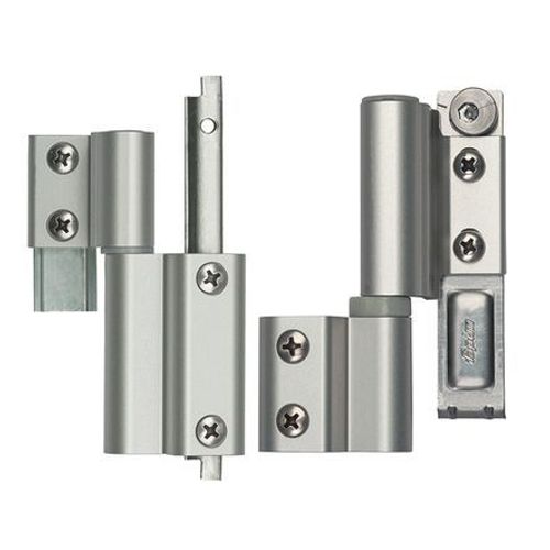 Paire de paumelle symétrique Galicube FAPIM oscillo-battant NJ aspect inox - 1404AI-NJ