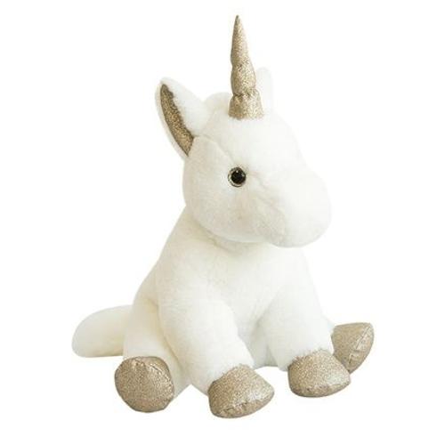 Peluche Licorne Or 45 Cm - Histoire D'ours