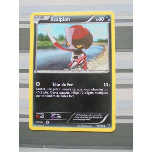 Carte Pokémon Scalpion 75/101 Française
