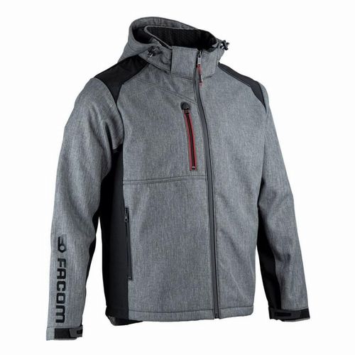 Veste Softshell Facom Trial Noir/Gris Taille Xl - Fxww2020e-Xl