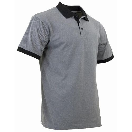 Polo Maille Piquée Dalle Lma Anthracite / Noir - T2.S - 9182 T.S