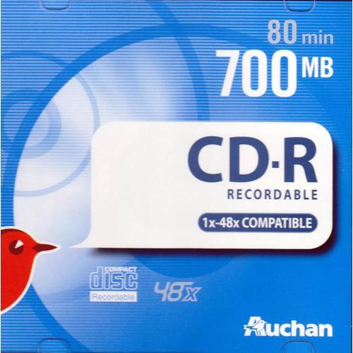 CD-R ENREGISTRABLES 700MB 80 min AUCHAN