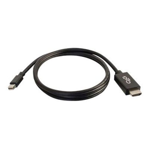 C2G 6ft Mini DisplayPort to HDMI Adapter Cable - Mini DP Male to HDMI Female - Black - Câble adaptateur - Conformité TAA - Mini DisplayPort (M) pour HDMI (M) - 2 m - noir