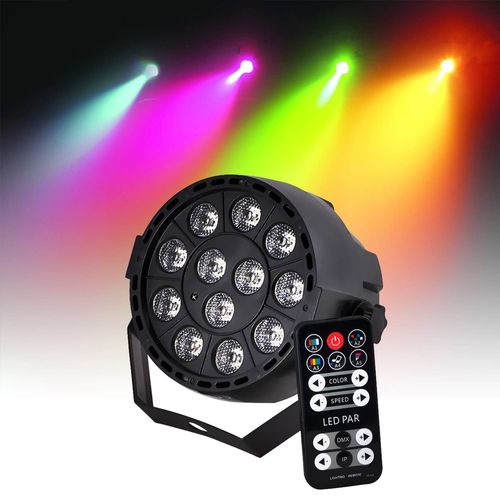 Projecteur PAR à LEDs RGB 12 X 3W (3-en-1) DMX Strobe IBIZA LIGHT