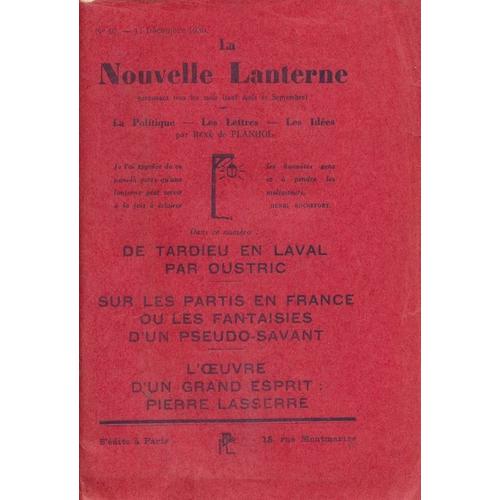 La Nouvelle Lanterne. La Politique, Les Lettres, Les Idées. N°40 Du 11 Décembre 1930