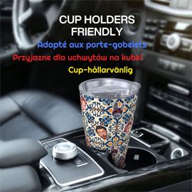 Gobelet Personnalisé Avec Visage 590ml Tuile Espagnole Méditerranée =13 Tasse De Café Pour Voiture Avec Photo D'animaux De Compagnie,Bébé,Enfants,Hommes,Femmes