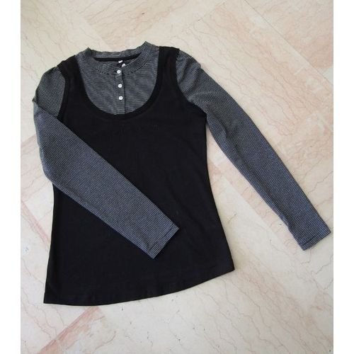 T-Shirt Manches Longues Pepe Jeans Coton L Noir