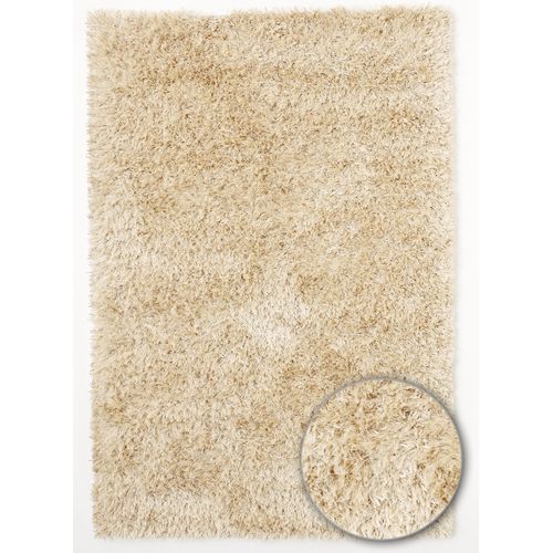 Tapis Chambre Shaggy Melange Ecru Blanc 152 X 213 Cm Tapis Longues Mèches Par Impalo