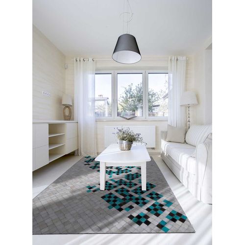 Tapis Grand Dimensions Dimede Turquoise Bleu 80 X 150 Cm Tapis Naturel Par Unamourdetapis