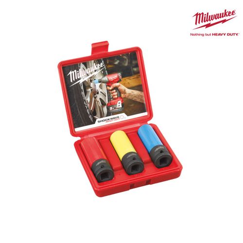 Coffret de 3 douilles synthétiques Milwaukee 4932451568